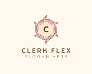 Elegant Leaf Salon Cosmetics logo design