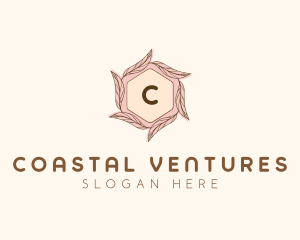 Elegant Leaf Salon Cosmetics logo design