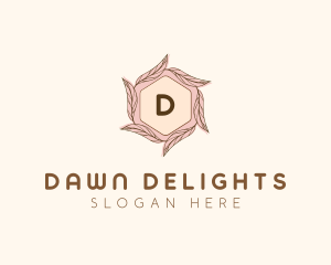 Elegant Leaf Salon Cosmetics logo design