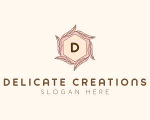 Elegant Leaf Salon Cosmetics logo design