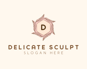 Elegant Leaf Salon Cosmetics logo design