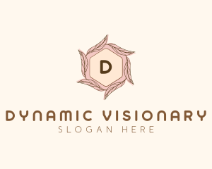 Elegant Leaf Salon Cosmetics logo design