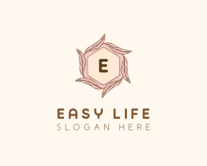 Elegant Leaf Salon Cosmetics logo design