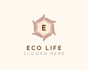 Elegant Leaf Salon Cosmetics logo design