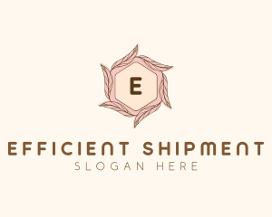 Elegant Leaf Salon Cosmetics logo design