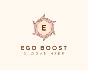 Elegant Leaf Salon Cosmetics logo design