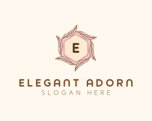 Elegant Leaf Salon Cosmetics logo design