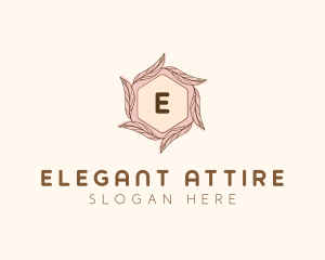 Elegant Leaf Salon Cosmetics logo design