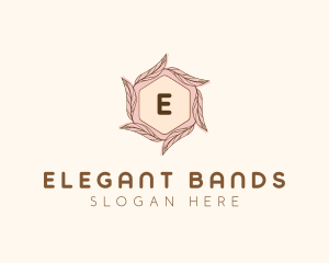 Elegant Leaf Salon Cosmetics logo design