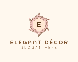 Elegant Leaf Salon Cosmetics logo design