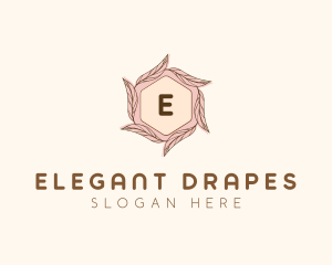 Elegant Leaf Salon Cosmetics logo design