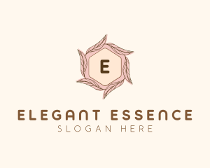 Elegant Leaf Salon Cosmetics logo design