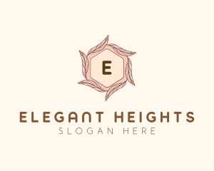 Elegant Leaf Salon Cosmetics logo design