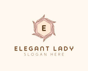 Elegant Leaf Salon Cosmetics logo design