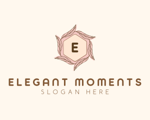 Elegant Leaf Salon Cosmetics logo design