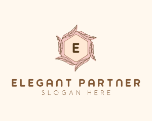 Elegant Leaf Salon Cosmetics logo design