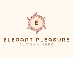 Elegant Leaf Salon Cosmetics logo design