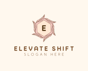 Elegant Leaf Salon Cosmetics logo design