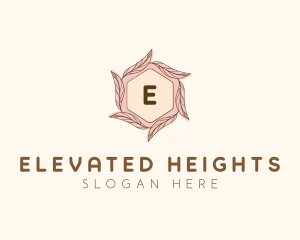 Elegant Leaf Salon Cosmetics logo design