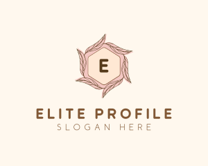 Elegant Leaf Salon Cosmetics logo design