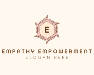 Elegant Leaf Salon Cosmetics logo design