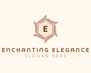 Elegant Leaf Salon Cosmetics logo design