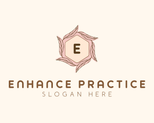 Elegant Leaf Salon Cosmetics logo design