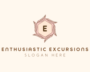 Elegant Leaf Salon Cosmetics logo design