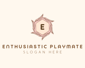 Elegant Leaf Salon Cosmetics logo design