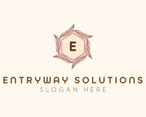 Elegant Leaf Salon Cosmetics logo design