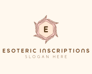 Elegant Leaf Salon Cosmetics logo design