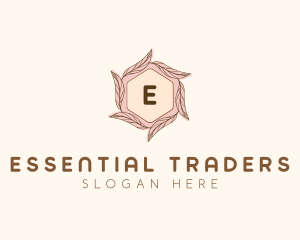 Elegant Leaf Salon Cosmetics logo design