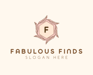 Elegant Leaf Salon Cosmetics logo design