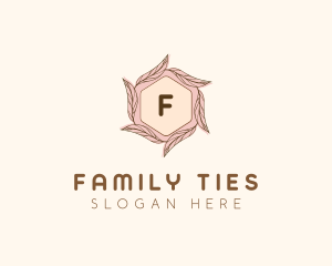 Elegant Leaf Salon Cosmetics logo design