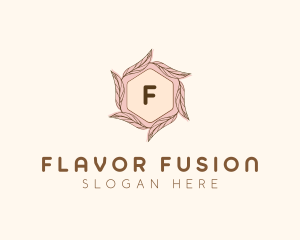 Elegant Leaf Salon Cosmetics logo design