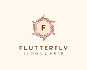 Elegant Leaf Salon Cosmetics logo design