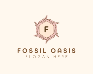 Elegant Leaf Salon Cosmetics logo design