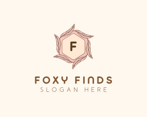 Elegant Leaf Salon Cosmetics logo design