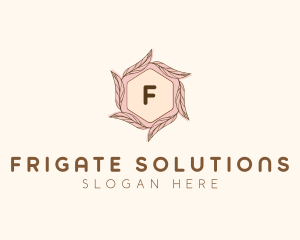 Elegant Leaf Salon Cosmetics logo design