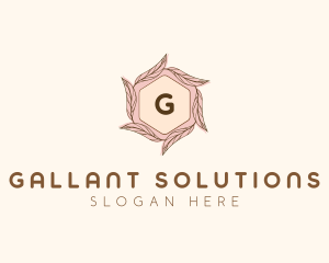 Elegant Leaf Salon Cosmetics logo design