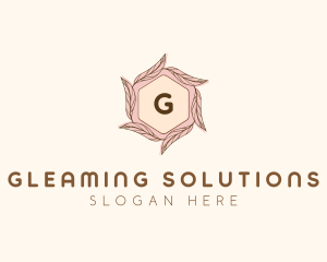 Elegant Leaf Salon Cosmetics logo design