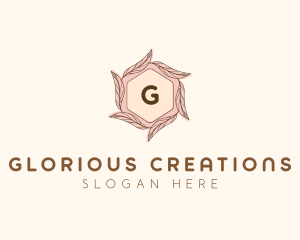 Elegant Leaf Salon Cosmetics logo design