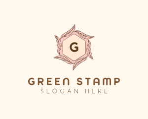 Elegant Leaf Salon Cosmetics logo design