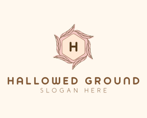 Elegant Leaf Salon Cosmetics logo design