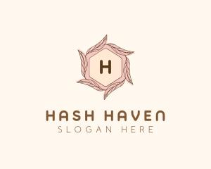 Elegant Leaf Salon Cosmetics logo design