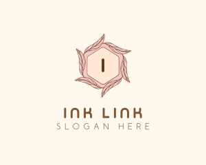 Elegant Leaf Salon Cosmetics logo design