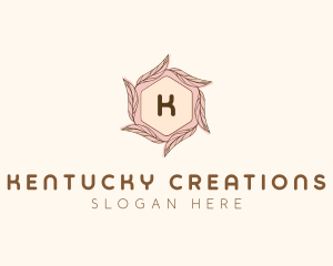 Elegant Leaf Salon Cosmetics logo design