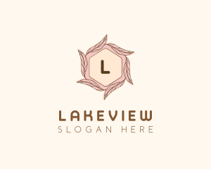 Elegant Leaf Salon Cosmetics logo design