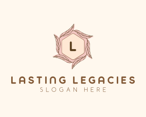 Elegant Leaf Salon Cosmetics logo design