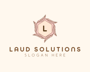 Elegant Leaf Salon Cosmetics logo design